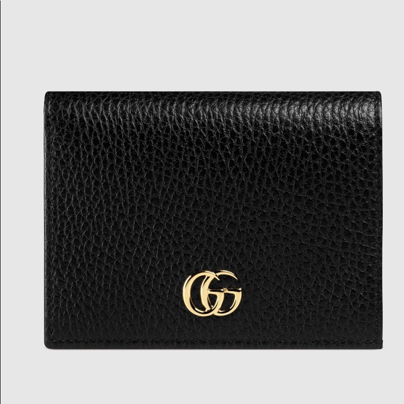 gucci leather card wallet